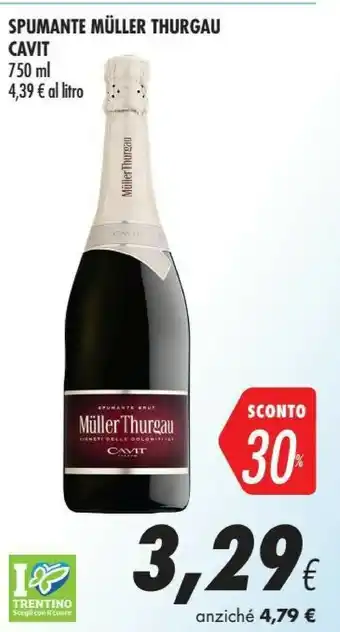 Coop Spumante Muller Thurgau Cavit offerta