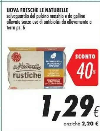 Coop Le Naturelle Uova Fresche Rustiche offerta