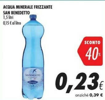 Coop San Benedetto Acqua Minerale Leggermente Frizzante offerta