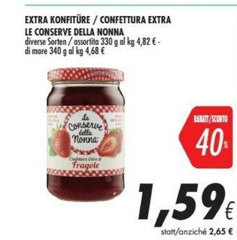 Coop Le Conserve della Nonna Confettura Extra Di More 340 G(ml) offerta