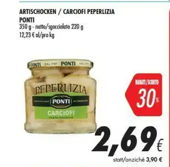 Coop Ponti Peperlizia Carciofi 350 G offerta