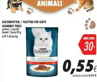 Coop Purina GOURMET Perle 85g offerta