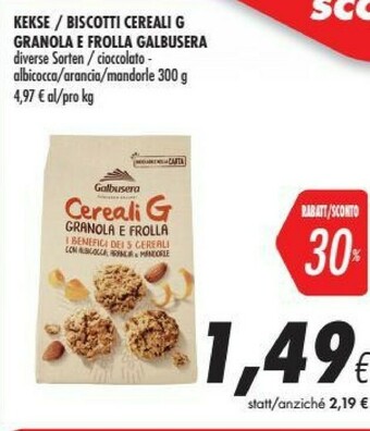 Coop Galbusera Frollini offerta