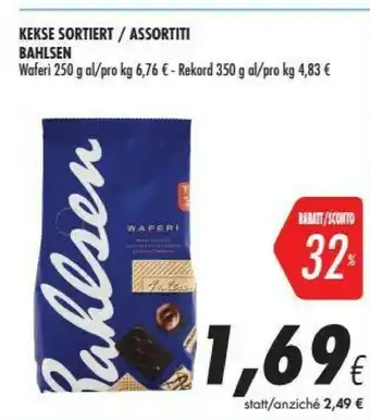 Coop Bahlsen Rekord Finissimi Wafer Assortiti 240 G(ml) offerta