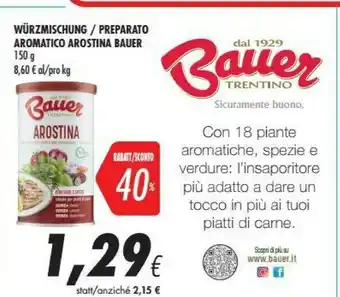 Coop Bauer Arostina Con Erbe E Spezie 150 G(ml) offerta