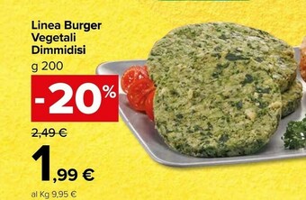 Carrefour Market Dimmidisì Linea Burger Vegetali offerta