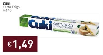 Prezzemolo e Vitale Cuki Carta Frigo mt 16 offerta