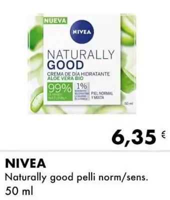 Iper Tosano Nivea Naturally good pelli norm/sens. 50 ml offerta