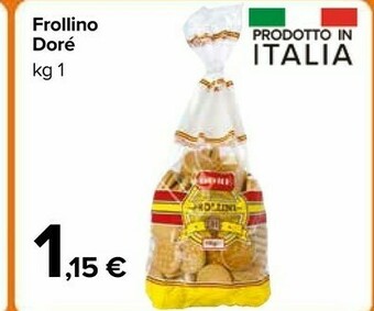 Carrefour Market Dorè Biscotti Frollini 1000 G(ml) offerta