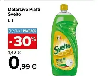 Carrefour Market Svelto Detersivo Piatti Lemon offerta