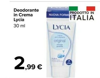 Carrefour Market Lycia Deodorante In Crema offerta