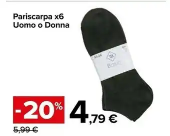 Carrefour Market Pariscarpa X6 Uomo O Donna offerta