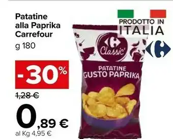 Carrefour Market Carrefour - Patatine Gusto Paprika 180 G(ml) offerta