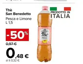 Carrefour Market San Benedetto The Verde Con Aloe Vera 1500 G(ml) offerta