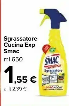 Carrefour Market Smac Sgrassatore Cucina Express 650ml offerta