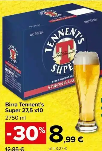 Tennent's Birra Super Strong Lager 2750ml