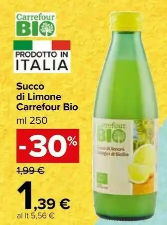Carrefour Market Carrefour - Succo di Limone 250 g(ml) offerta