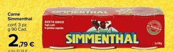 Carrefour Market Simmenthal Carne offerta