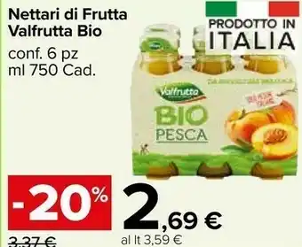Carrefour Market Valfrutta Albicocca Succo E Polpa 750 G(ml) offerta