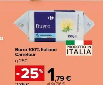 Carrefour Market Carrefour Burro 100% Italiano offerta