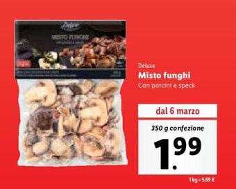 Deluxe Misto funghi Con porcini e speck 350 g