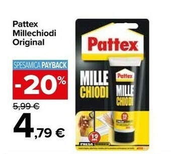 Carrefour Market Pattex Millechiodi Original offerta