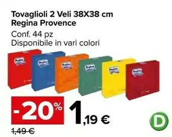 Regina Tovaglioli 2 Veli 38x38 Cm