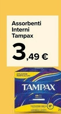 Carrefour Market Tampax Assorbenti Interni offerta