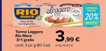 Carrefour Market Rio Mare Tonno Leggero offerta