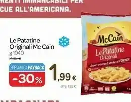 Carrefour Mccain Le Patatine Originali 1040 G offerta