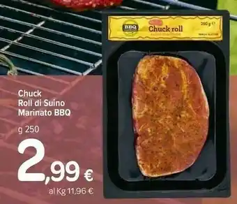 Carrefour Chuck Roll Di Suino Marinato Bbq offerta