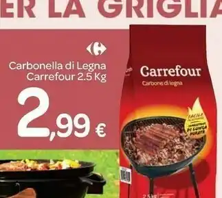 Carrefour Carbonella Di Legna offerta
