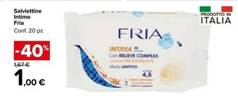 Carrefour Fria Salviettine Intime offerta