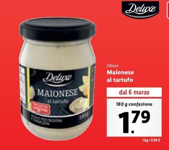 Lidl Deluxe Maionese al tartufo 180 g offerta