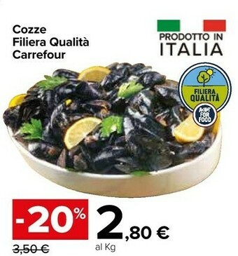 Carrefour Carrefour Cozze Filiera Qualità offerta
