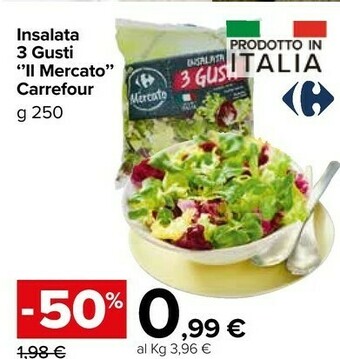 Carrefour Carrefour Insalata 3 Gusti Il Mercato offerta