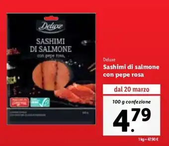 Deluxe Sashimi di salmone con pepe rosa 100 g