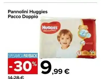 Carrefour Huggies Pannolini Pacco Doppio offerta