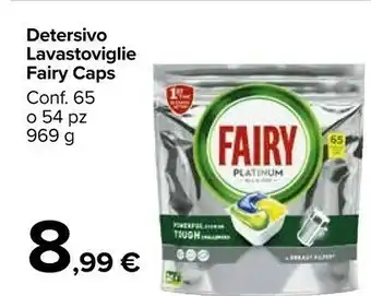 Carrefour Fairy Detersivi Lavastoviglie Caps offerta