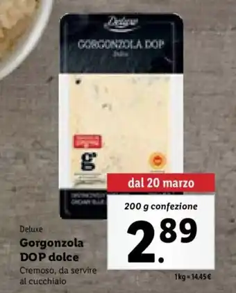 Deluxe Gorgonzola DOP dolce Cremoso, da servire al cucchiaio 200 g