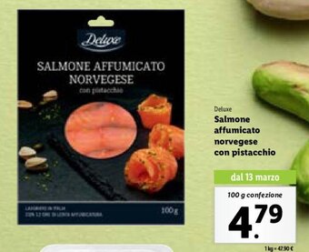 Deluxe Salmone affumicato norvegese con pistacchio 100 g