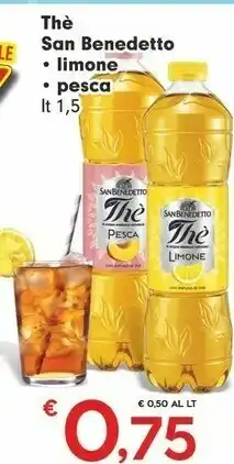 Despar San Benedetto Limone 1500 G(ml) offerta