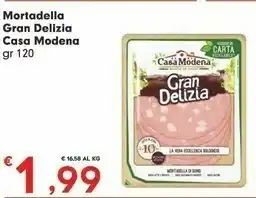Despar Casa Modena Mortadella Di Suino 120 G(ml) offerta