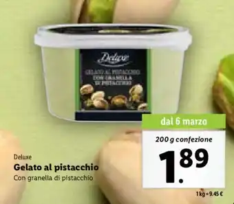 Deluxe Gelato al pistacchio Con granella di pistacchio 200 g