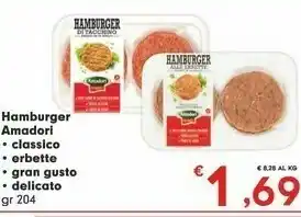 Despar Amadori Hamburger Con Erbette offerta