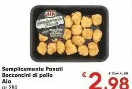 Despar Aia Semplicemonte Panati Bocconcini Di Pollo 280 Gr offerta