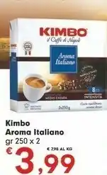 Despar Kimbo Caffè Aroma Italiano 250 G(ml) offerta