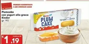 Despar Kinder Plum Cake offerta