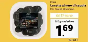 Deluxe Lunette al nero di seppia Con ripieno al salmone 250 g