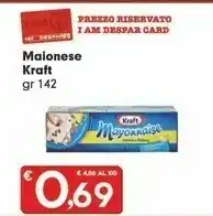 Despar Kraft Mayonnaise Cremosa E Delicata 142 G(ml) offerta